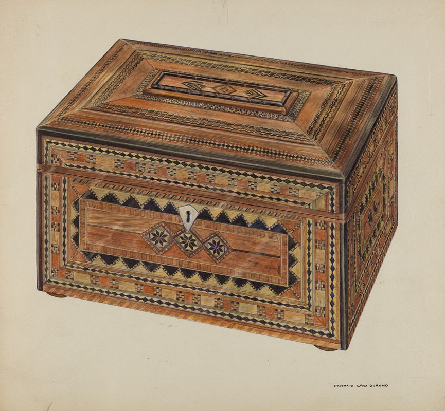 Francis Law Durand - Inlaid Sewing Box