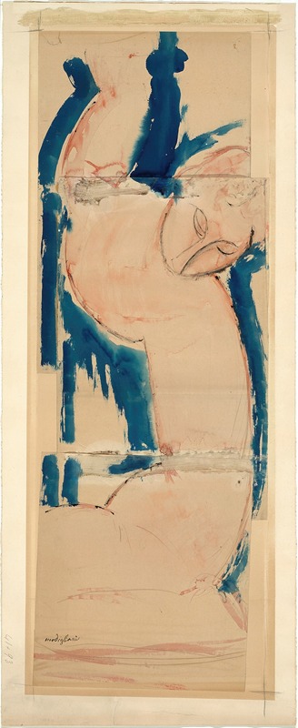 Amedeo Modigliani - Caryatid; Rose and Blue