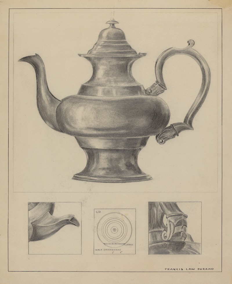 Francis Law Durand - Silver Teapot