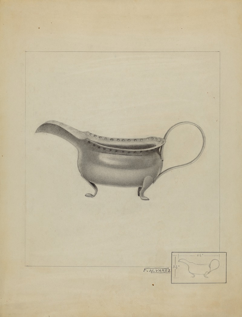 Francisco Alvarez - Silver Sauce Boat