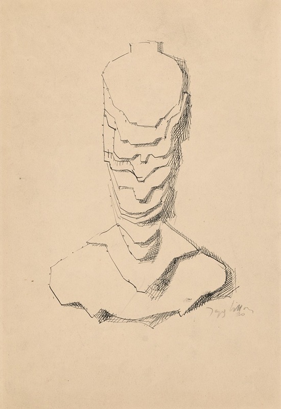 Jacques Villon - Abstract Construction (Baudelaire)