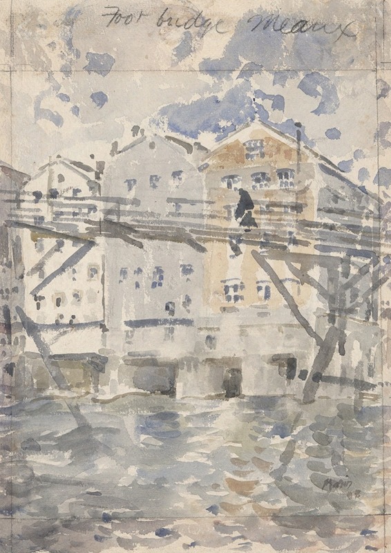 John Marin - The little Footbridge, Meaux
