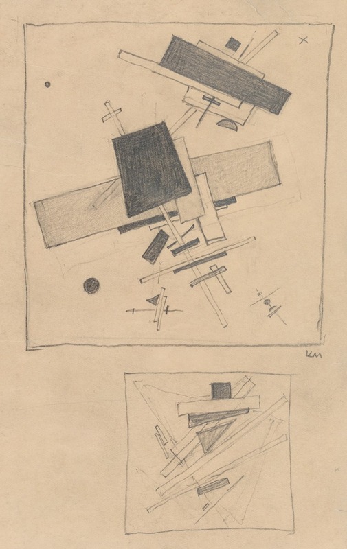 Suprematist Composition by Kazimir Malevich - Artvee