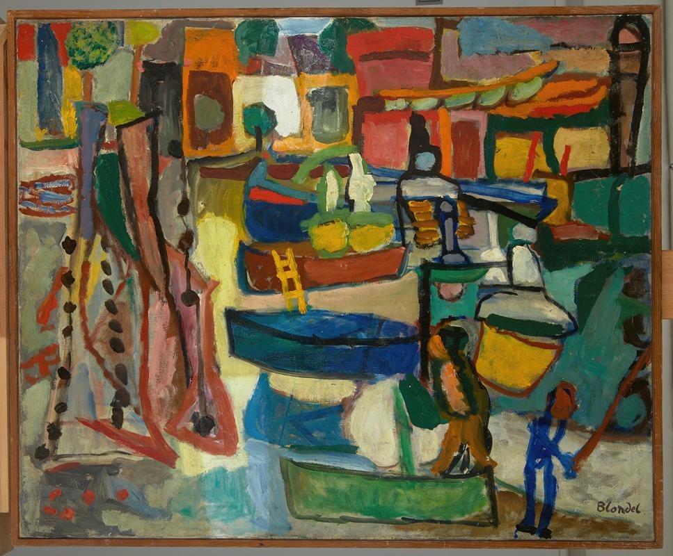 Sasza Blonder - Boats at Collioure