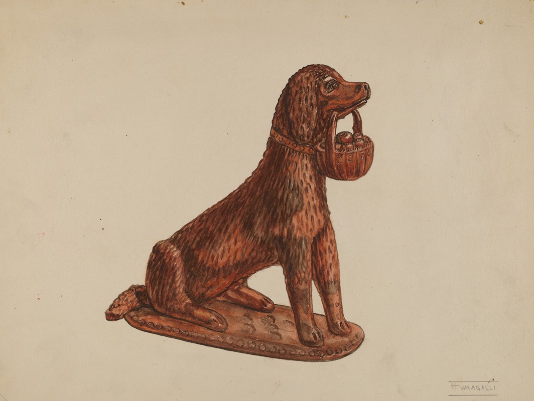 Frank Fumagalli - Statuette of a Dog