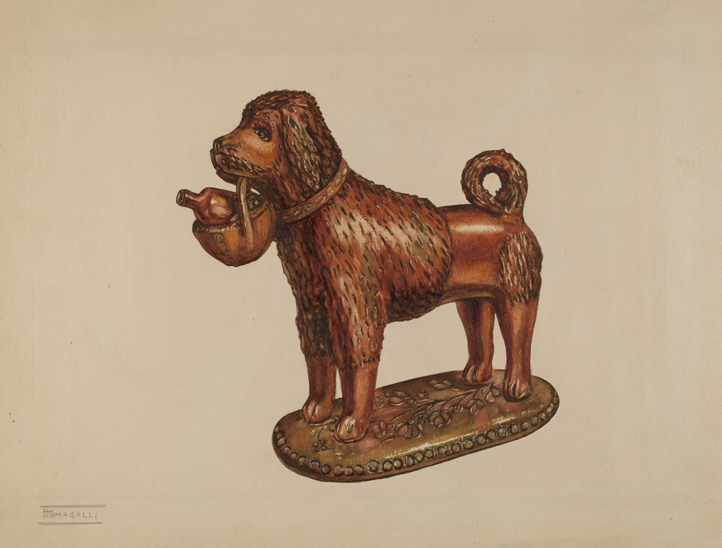 Frank Fumagalli - Statuette of a Dog