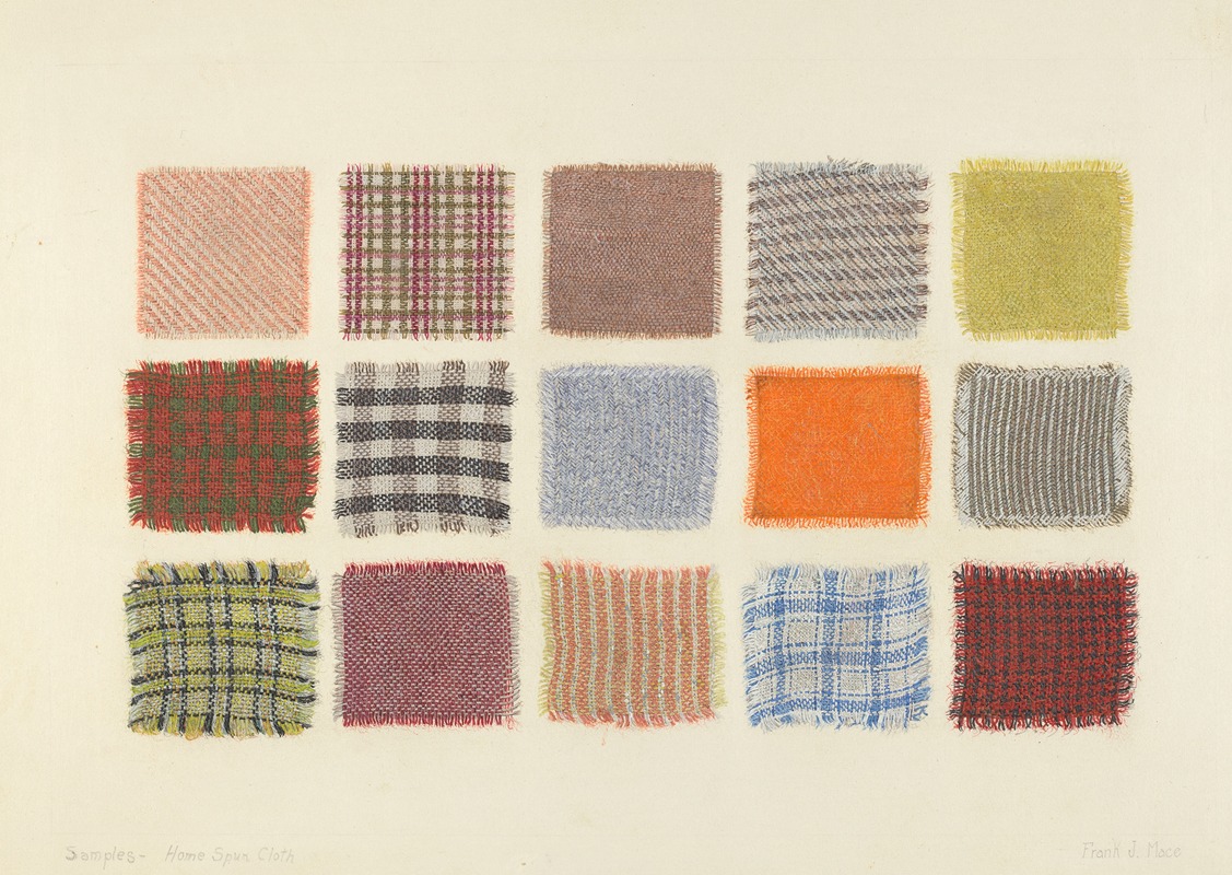 Frank J. Mace - Factory Cloth Samples