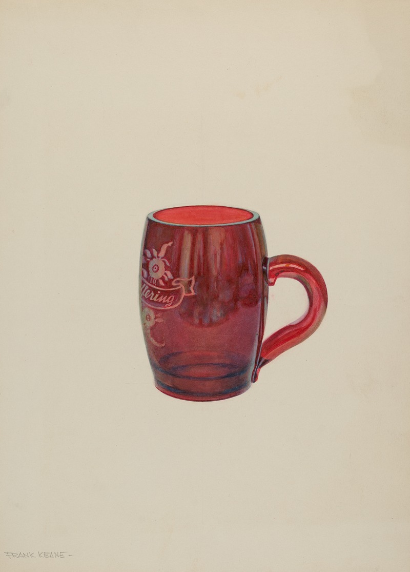 Frank M. Keane - American Bohemian Glass Mug