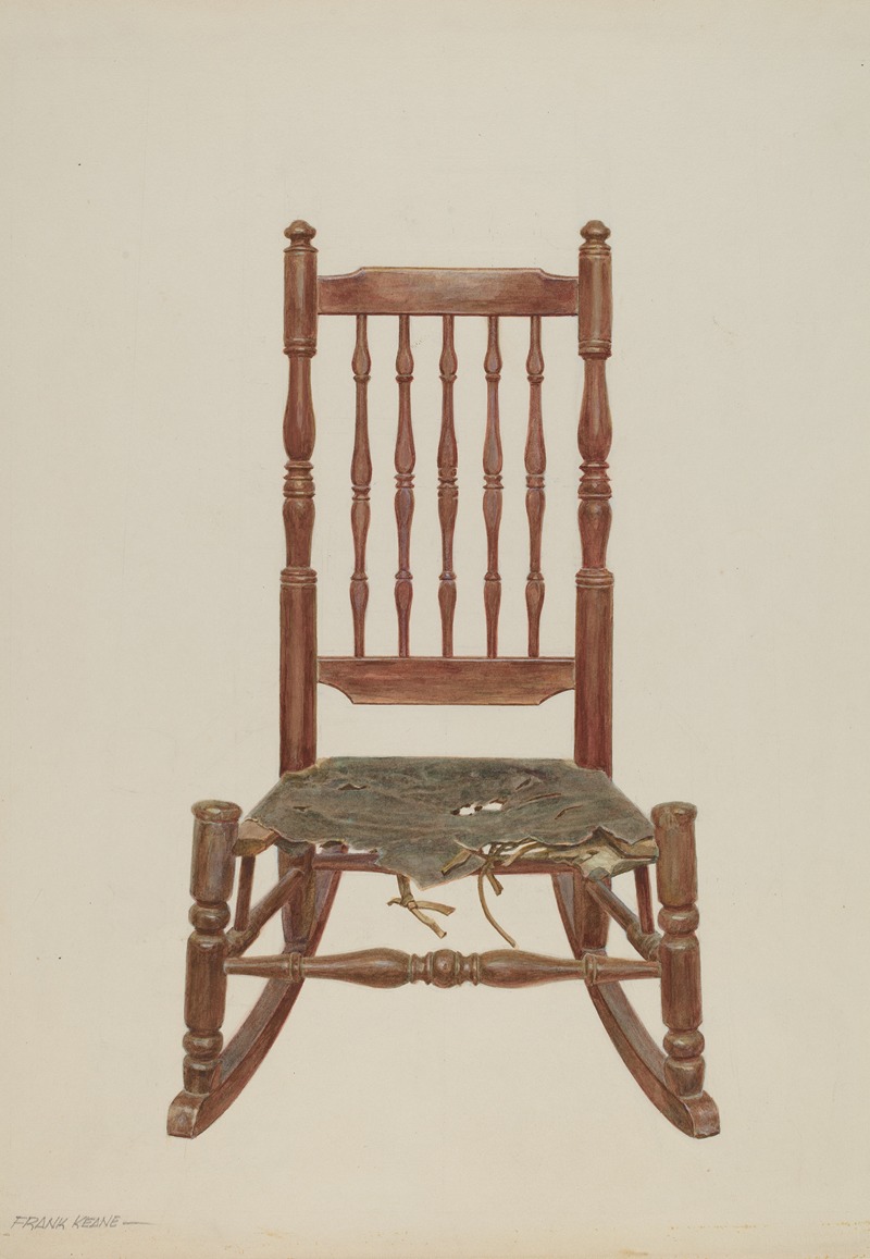 Frank M. Keane - Rocking Chair with Rawhide Seat