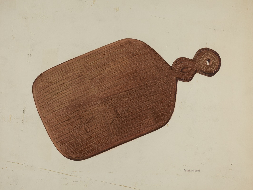 Frank McEntee - Pa. German Treen Pie Board