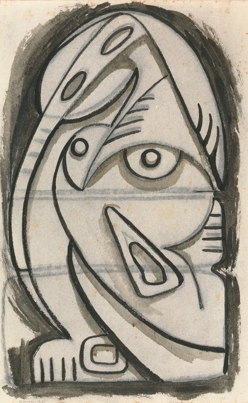 Henri Gaudier-Brzeska - Relief Design of a Seated Female Figure