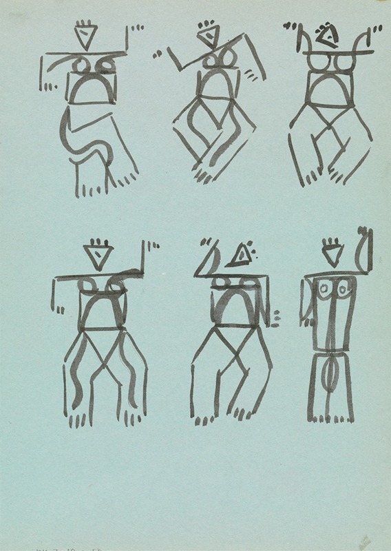 Henri Gaudier-Brzeska - Six Studies of Dancing Figures