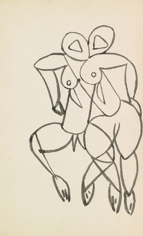 Henri Gaudier-Brzeska - Studies for Male and Female Figures