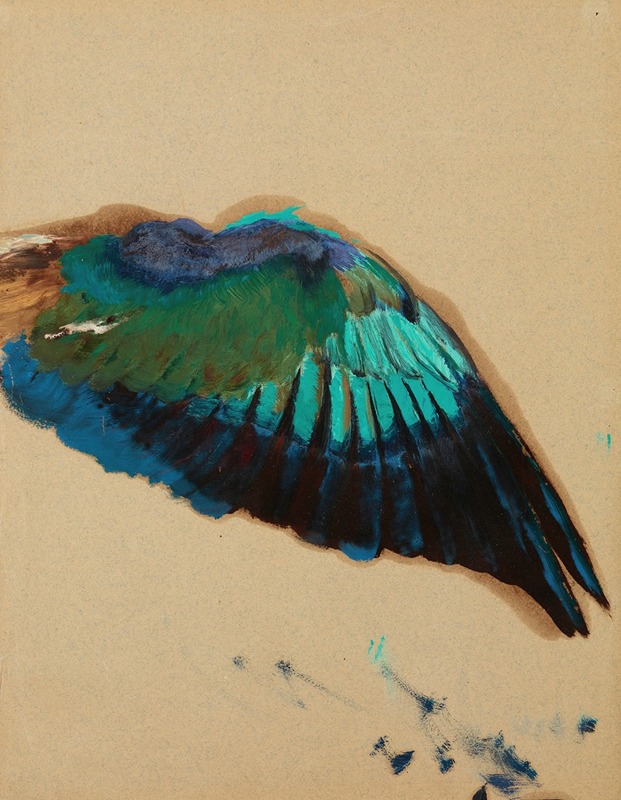 Henryk Siemiradzki - Study of a Wing – Study of a Fgure of ‘Inspiration’ from the Curtain for the Municipal Theater in Lviv
