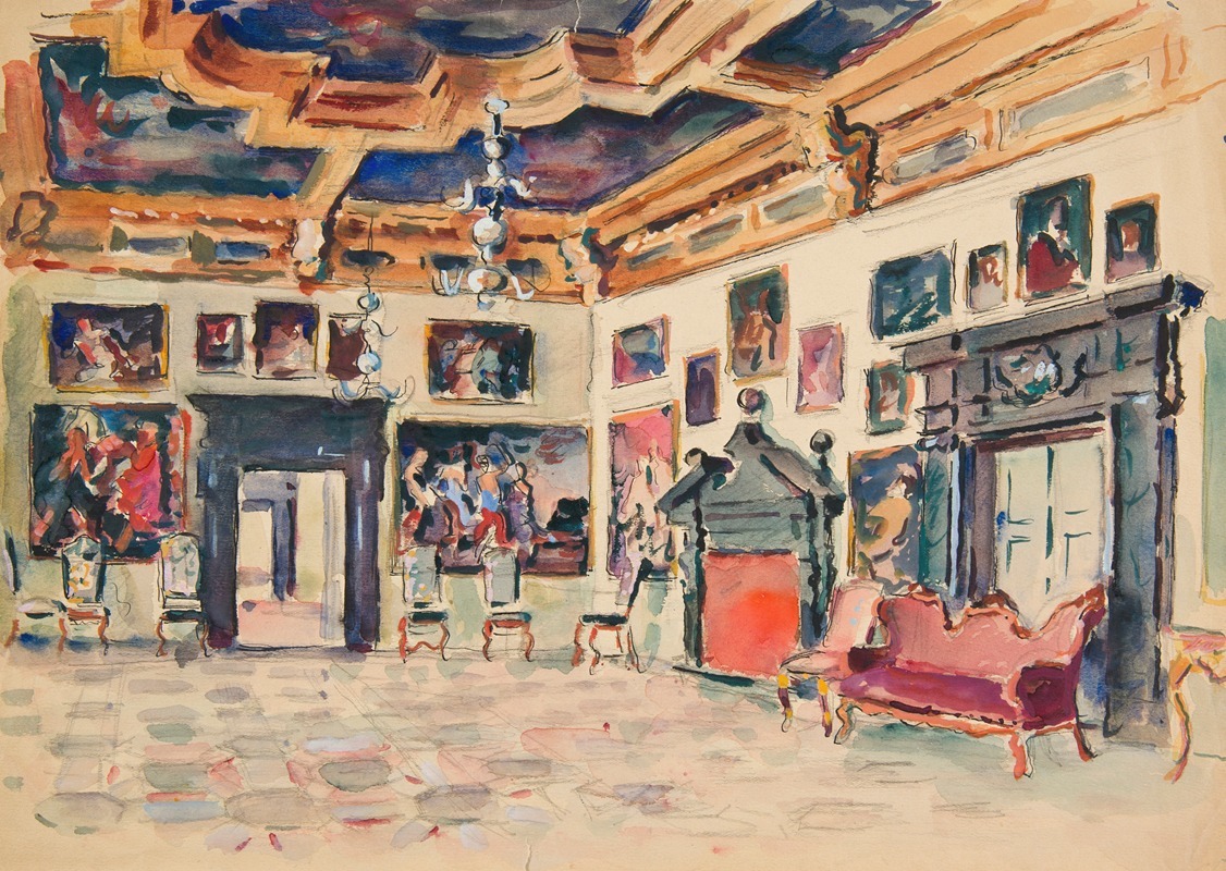 Ivan Ivanec - Pokój Karmazynowy w Pałacu w Podhorcach