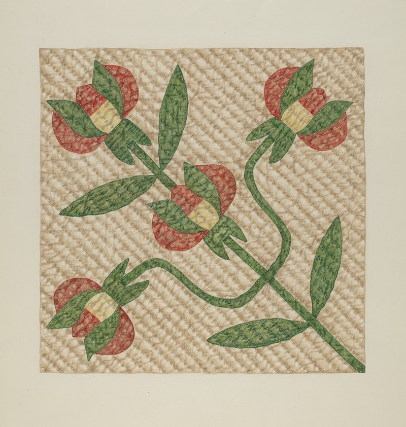 Fred Hassebrock - Tulip Pattern Quilt