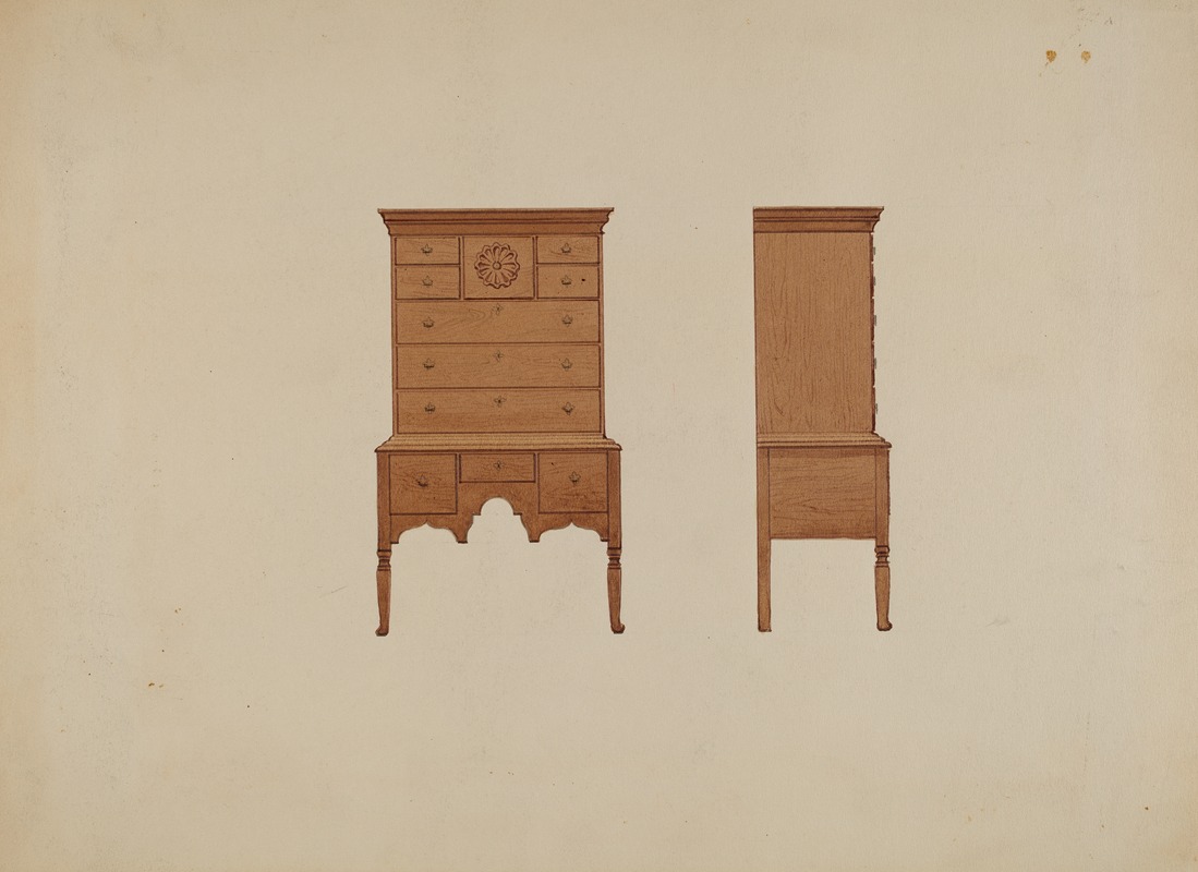 Fred Weiss - Highboy-front and Side Views