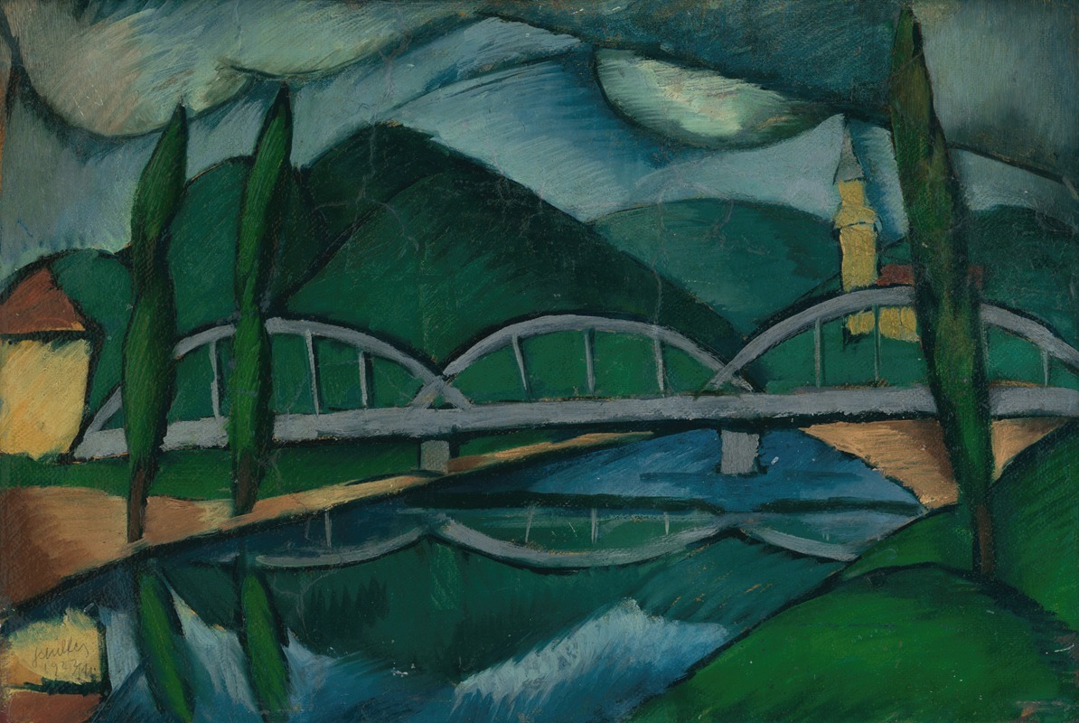 Gejza Schiller - Krajina s mostom