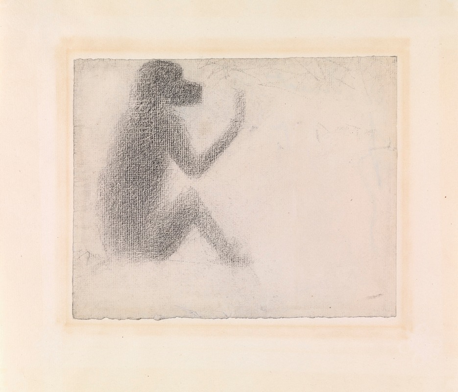 Georges Seurat - Seated Monkey