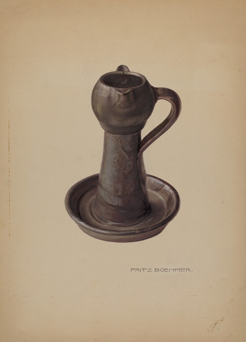 Fritz Boehmer - Pottery Lamp