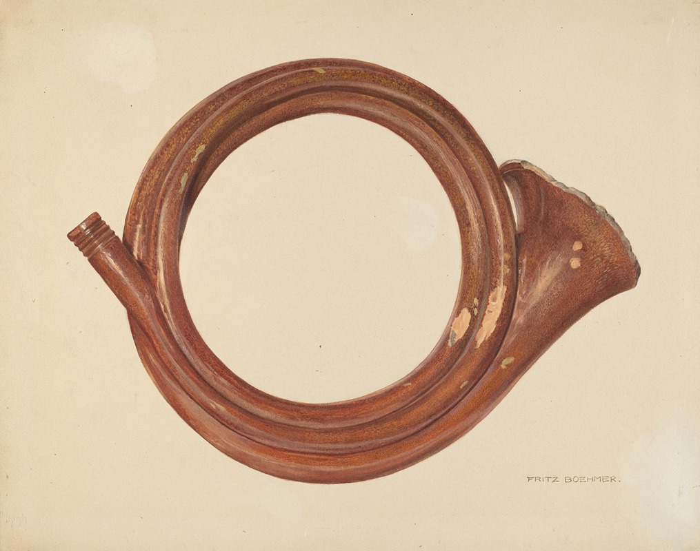 Fritz Boehmer - Zoar Pottery Assembly Horn