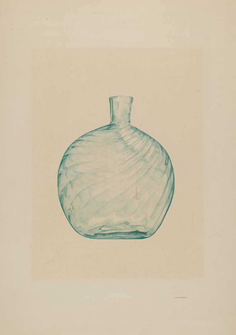 G.A. Spangenberg - Glass Pocket Flask