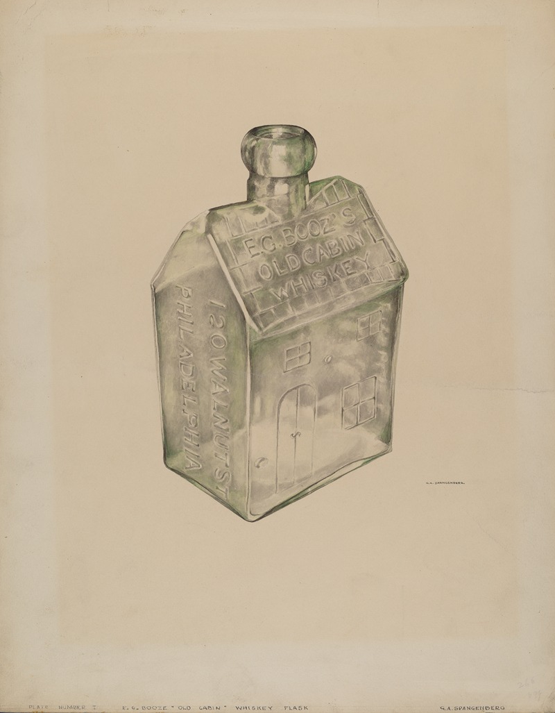 G.A. Spangenberg - Whiskey Flask