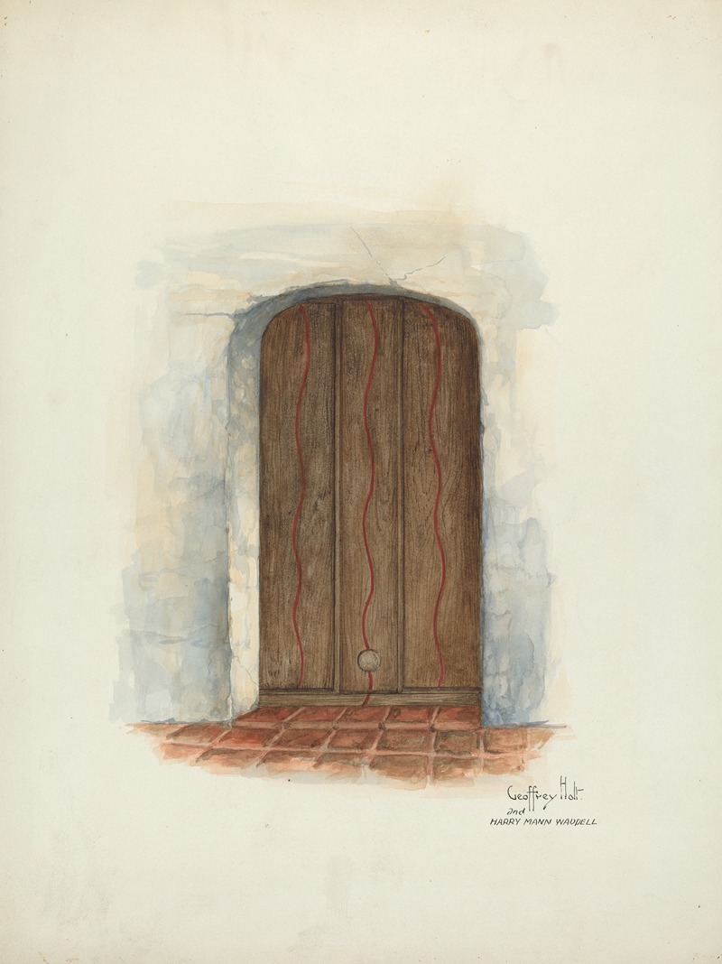 Geoffrey Holt and Harry Mann Waddell - Door, Facade of Mission House