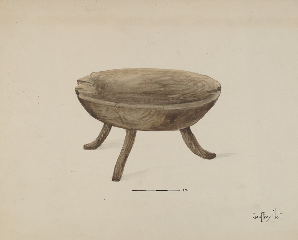 Geoffrey Holt - Old Wood Stool