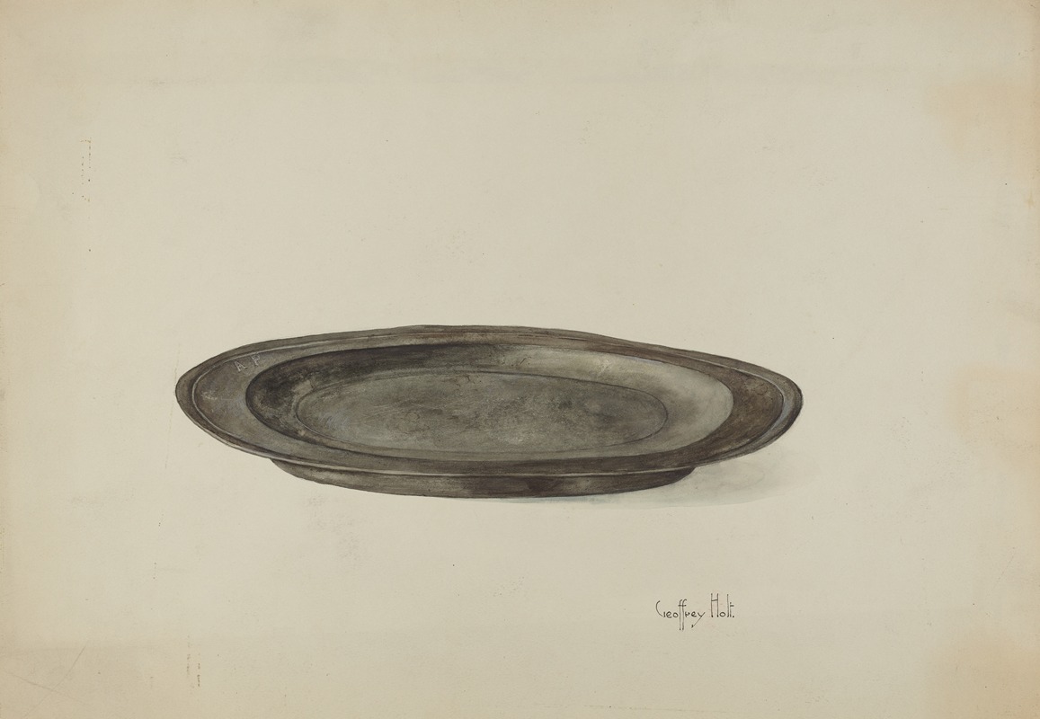 Geoffrey Holt - Pewter Plate