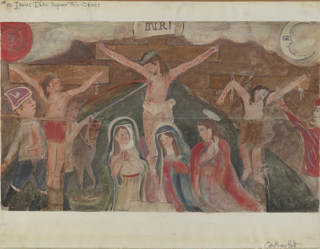 Geoffrey Holt - Station of the Cross No. 12 – Jesus Dies Upon the Cross