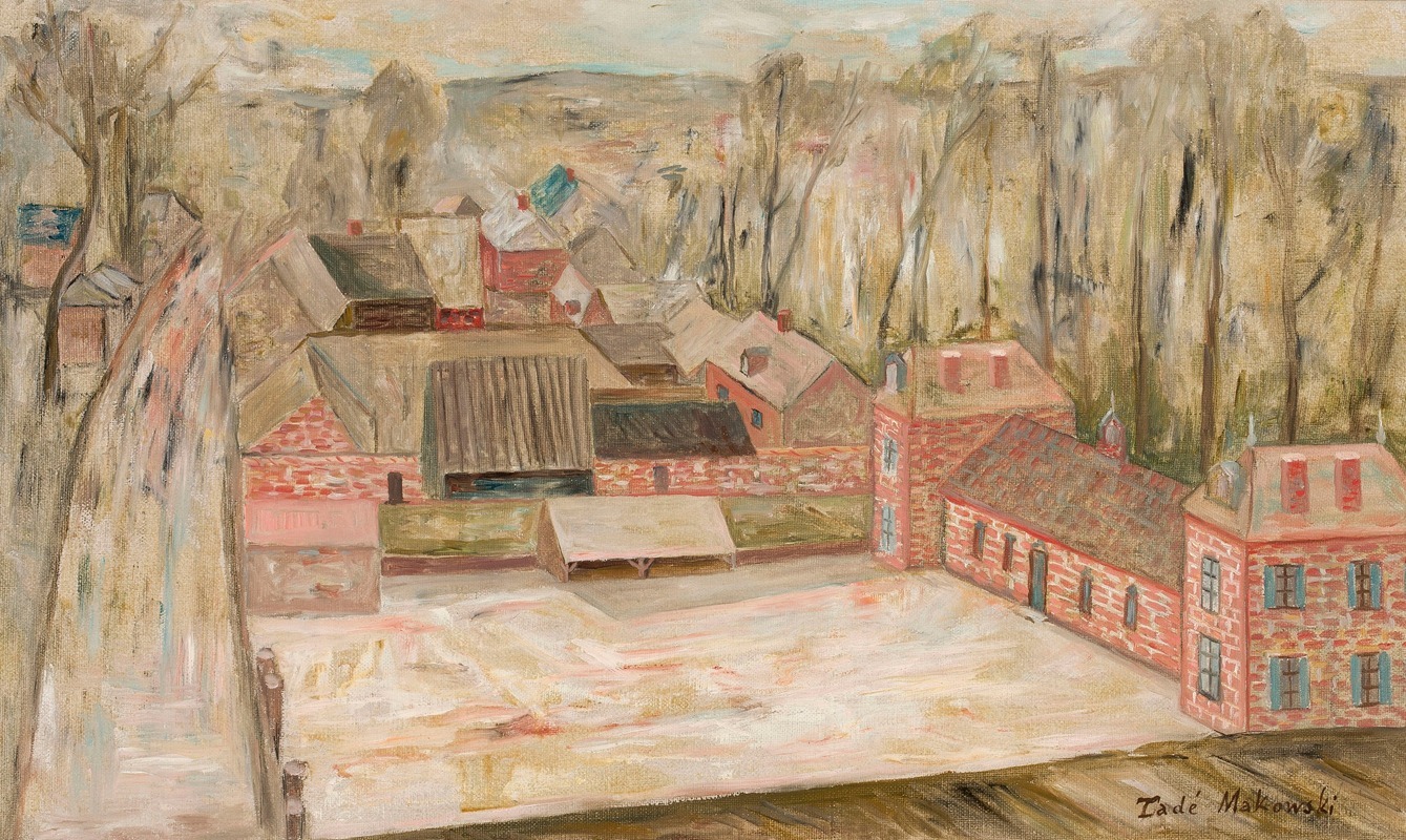 Tadeusz Makowski - View of a small town