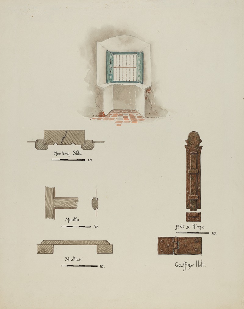 Geoffrey Holt - Window Recess, and Casement Details