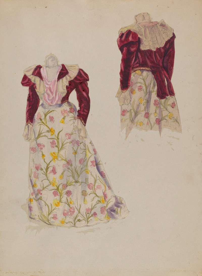 Dress By George B. Wally - Artvee