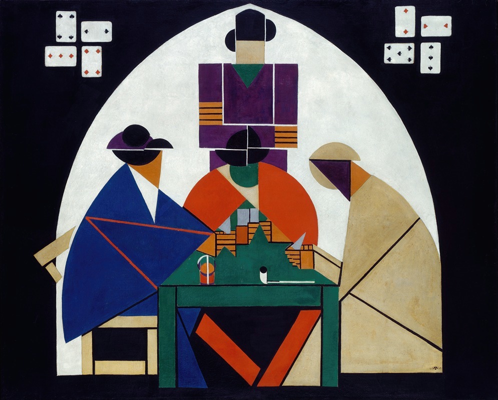 Theo van Doesburg - The Cardplayers