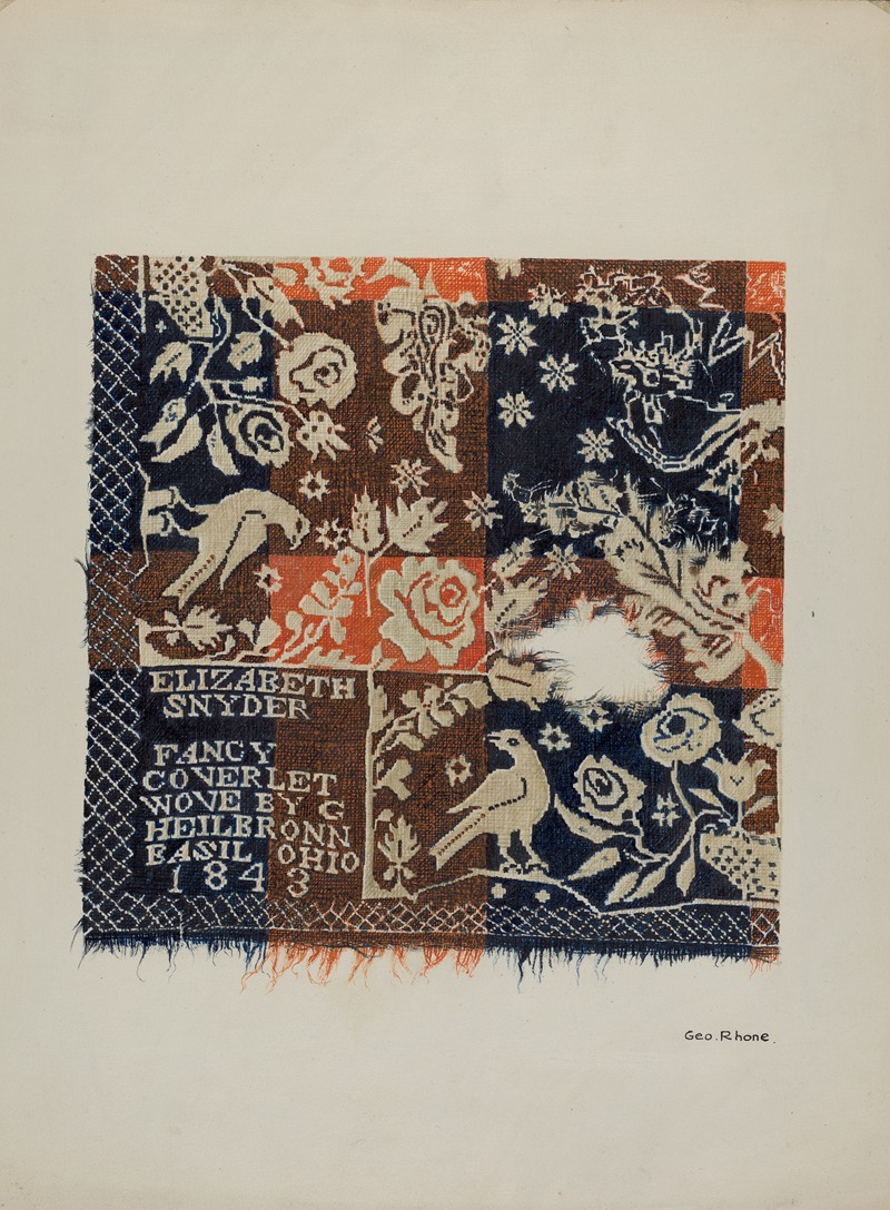 George E. Rhone - Eagle Coverlet