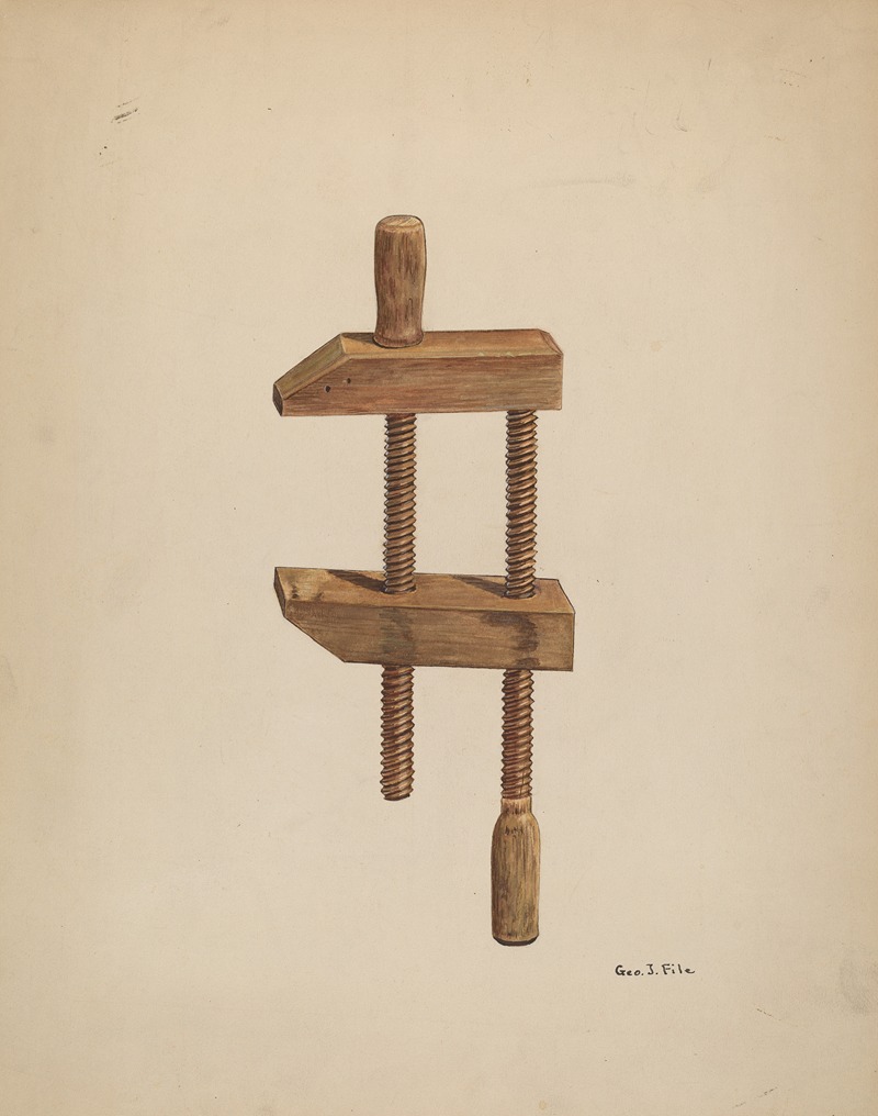 George File - Walnut Screw Clamp