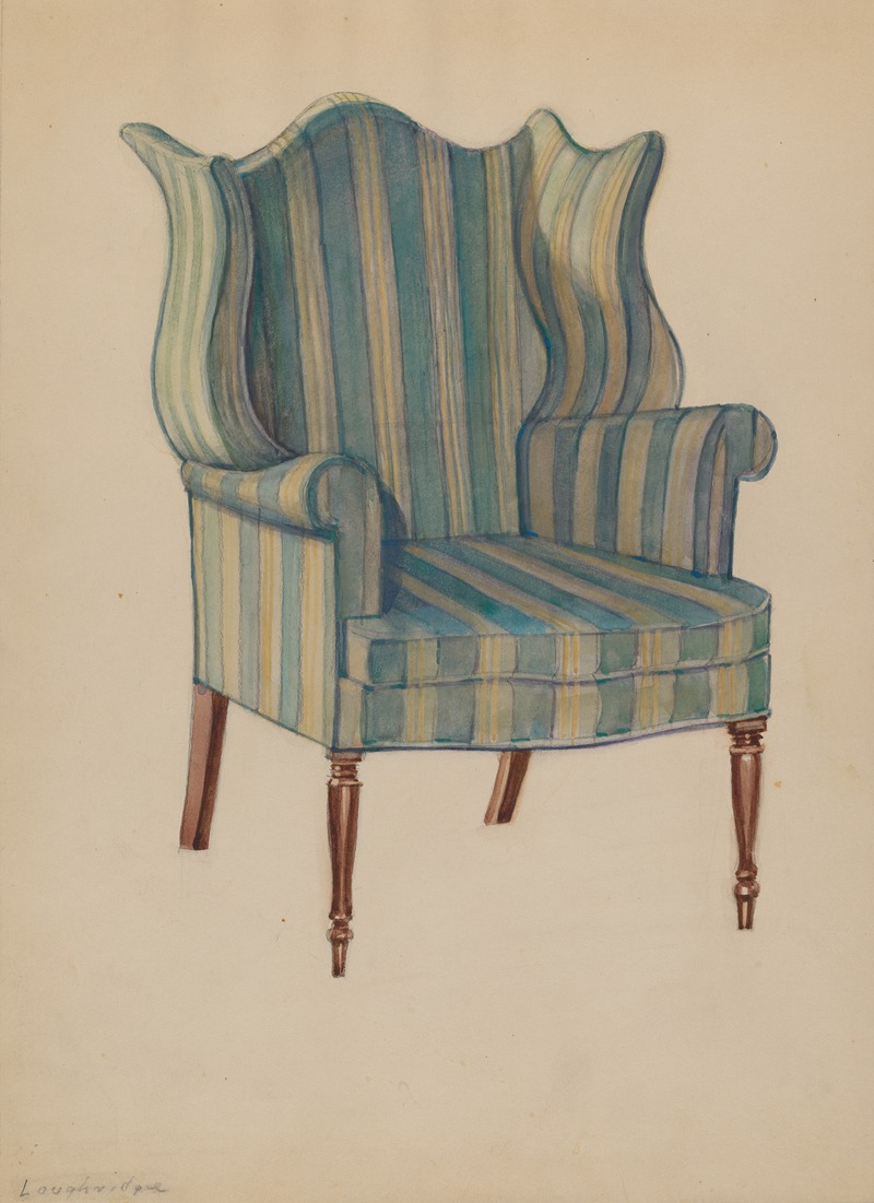 George Loughridge - Chair, Wing, Turned Front Legs