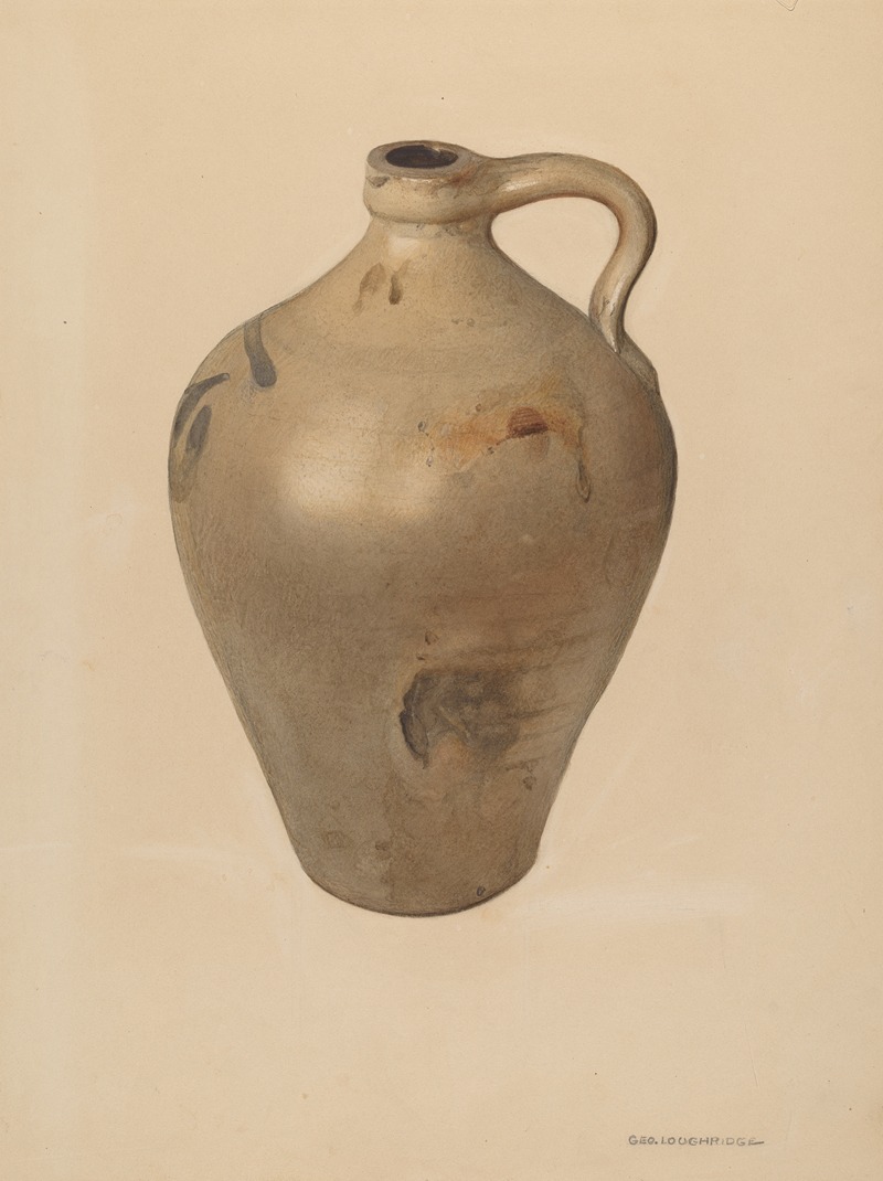 George Loughridge - Tan Stoneware Jug