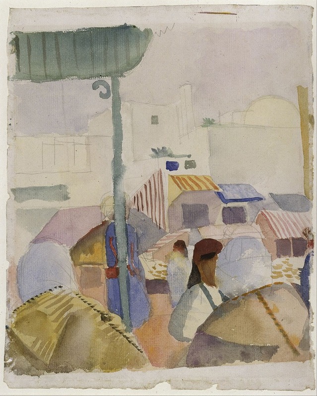 August Macke - Market in Tunis II