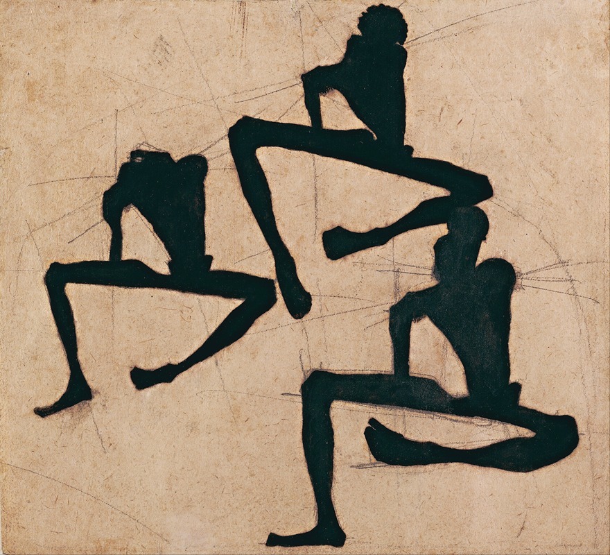 Egon Schiele - Composition with Three Male Nudes