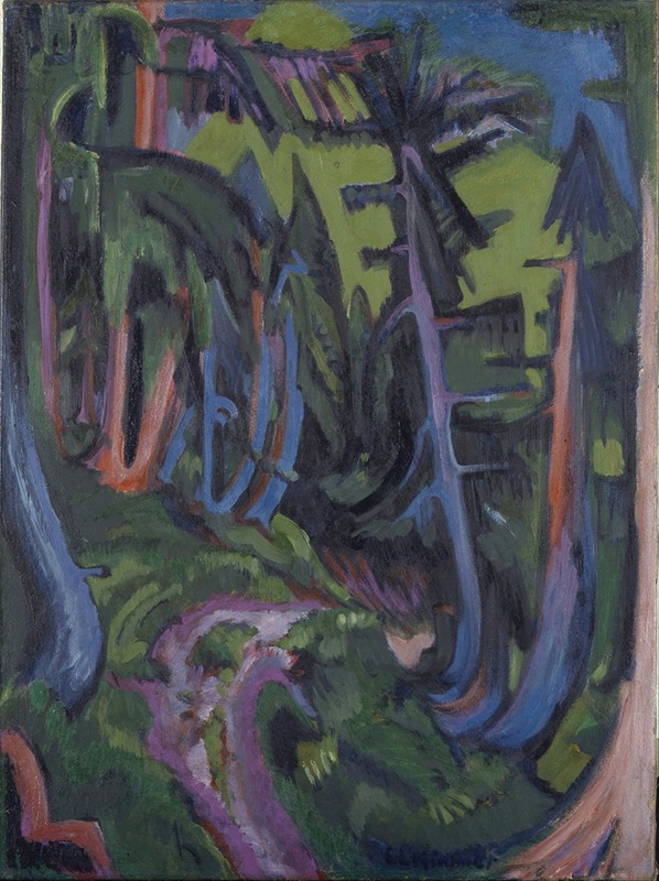 Ernst Ludwig Kirchner - Mountain Forest Path