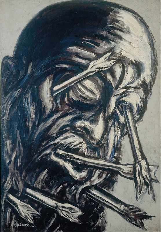 José Clemente Orozco - Head Pierced with Arrows, from the Los teules series