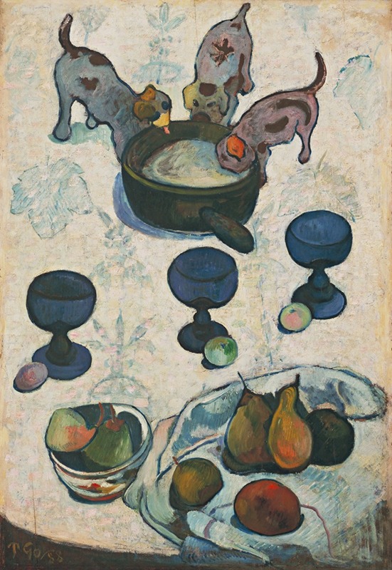 Paul Gauguin - Still Life with Three Puppies