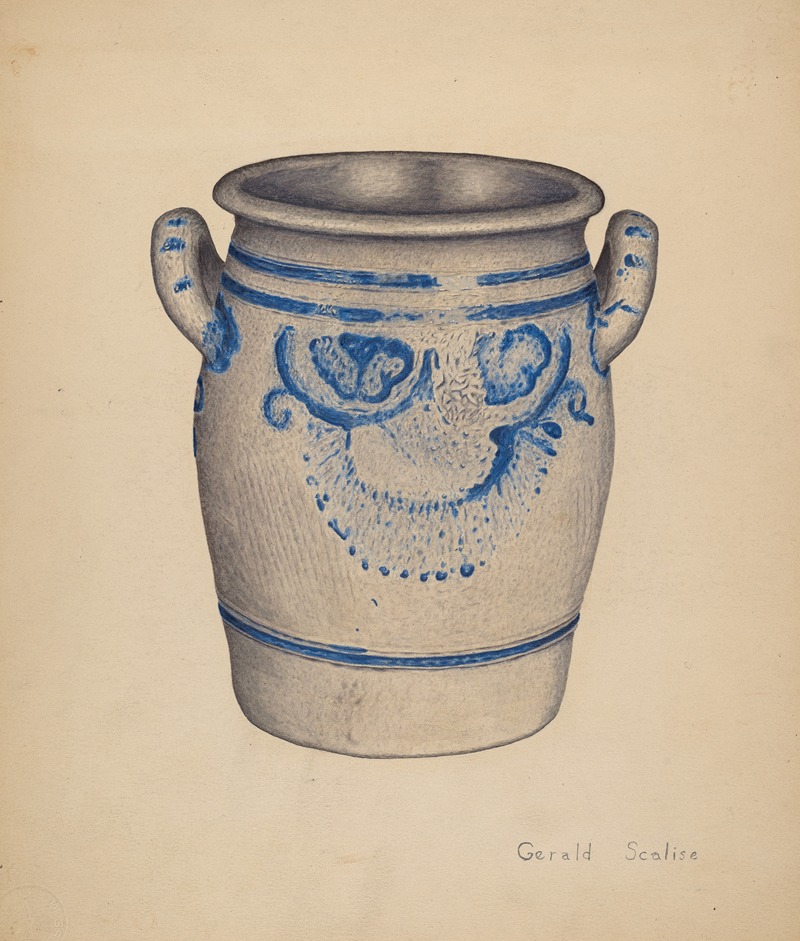 Gerald Scalise - Gray Pottery Jar