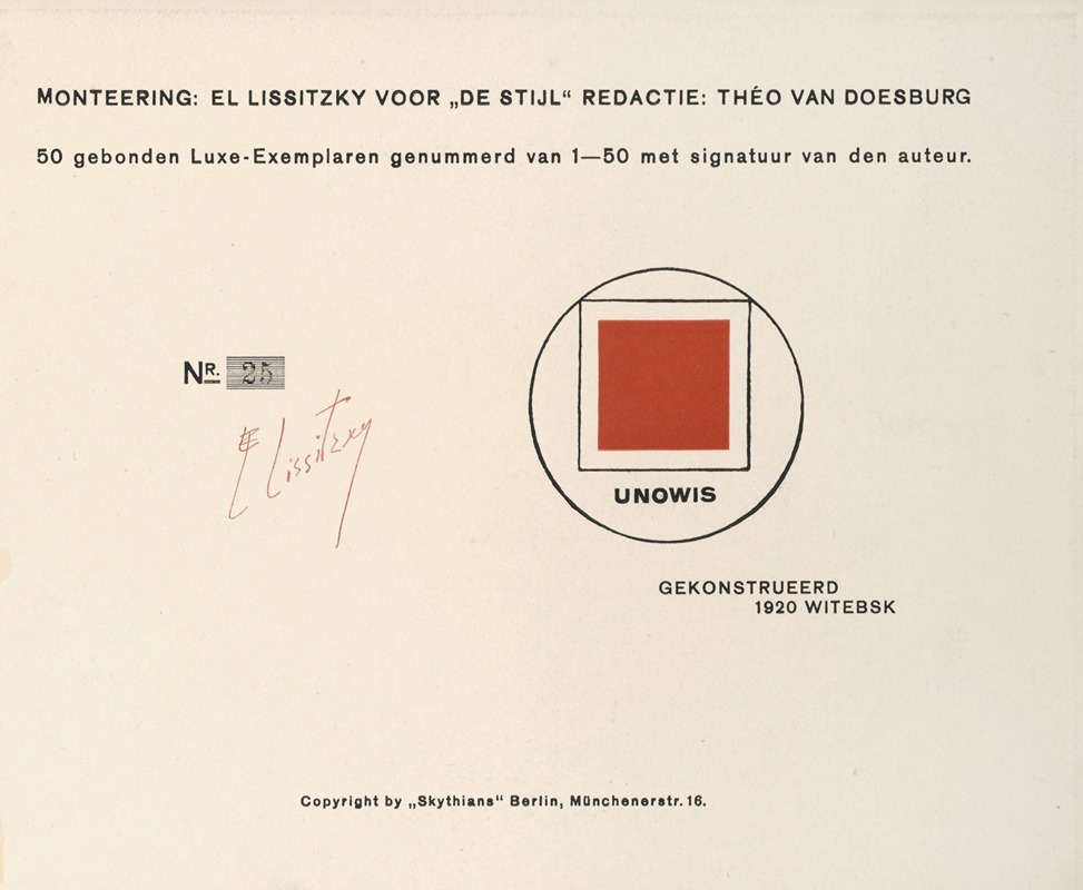 El Lissitzky - Suprematisch worden van tWee kWA drA ten in 6 konstrukties Pl. 11