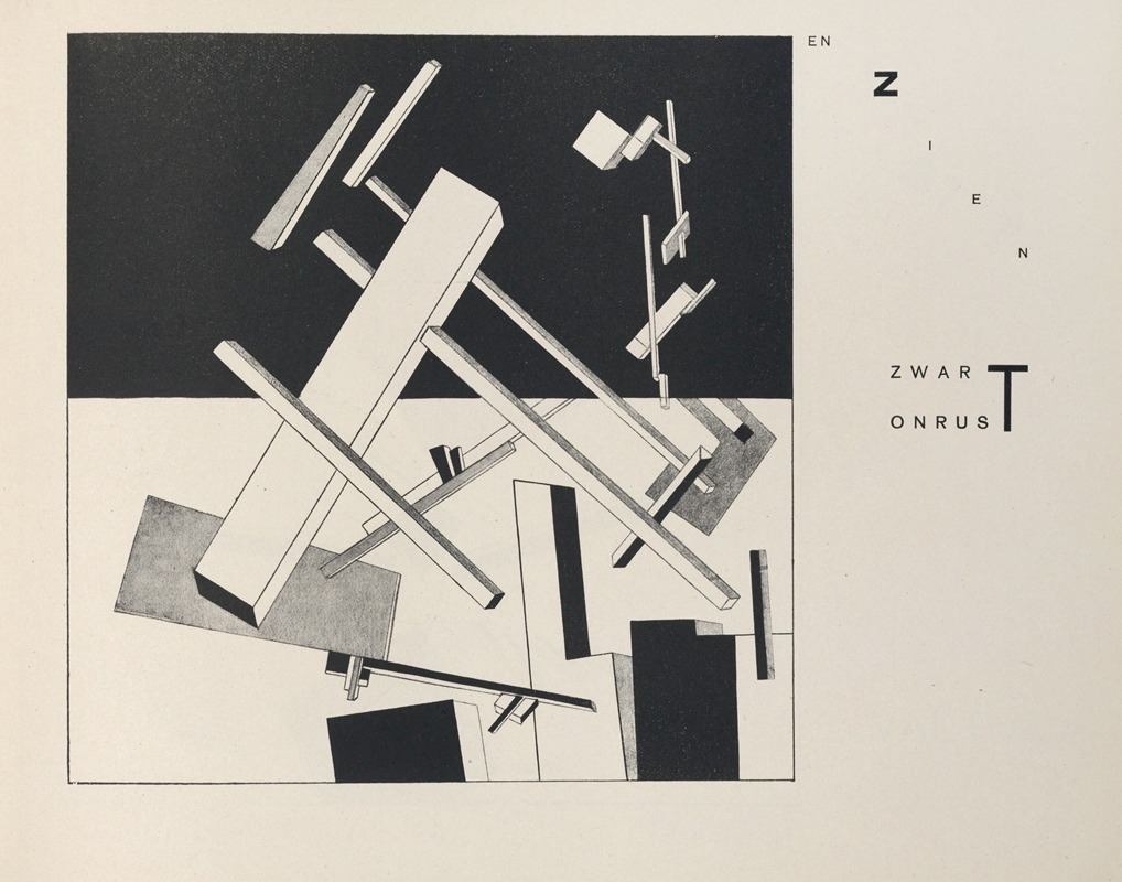 El Lissitzky - Suprematisch worden van tWee kWA drA ten in 6 konstrukties Pl. 6