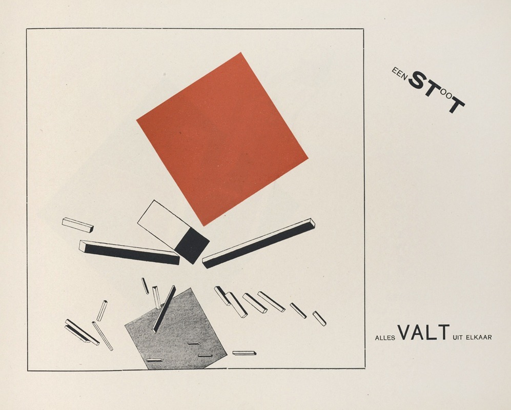 El Lissitzky - Suprematisch worden van tWee kWA drA ten in 6 konstrukties Pl. 9
