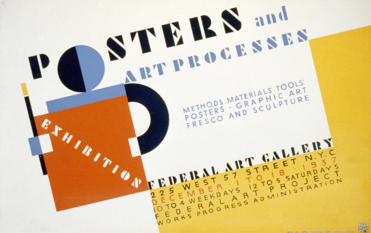 - Posters and art processes