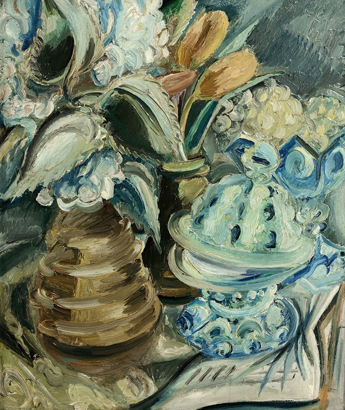 Paul Kleinschmidt - Hortensien und Tulpen